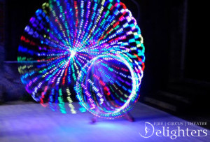 D LED hoop